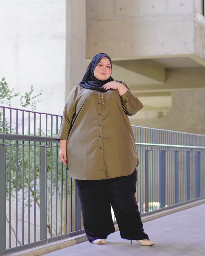 Nelly Long Shirt (Army Green)